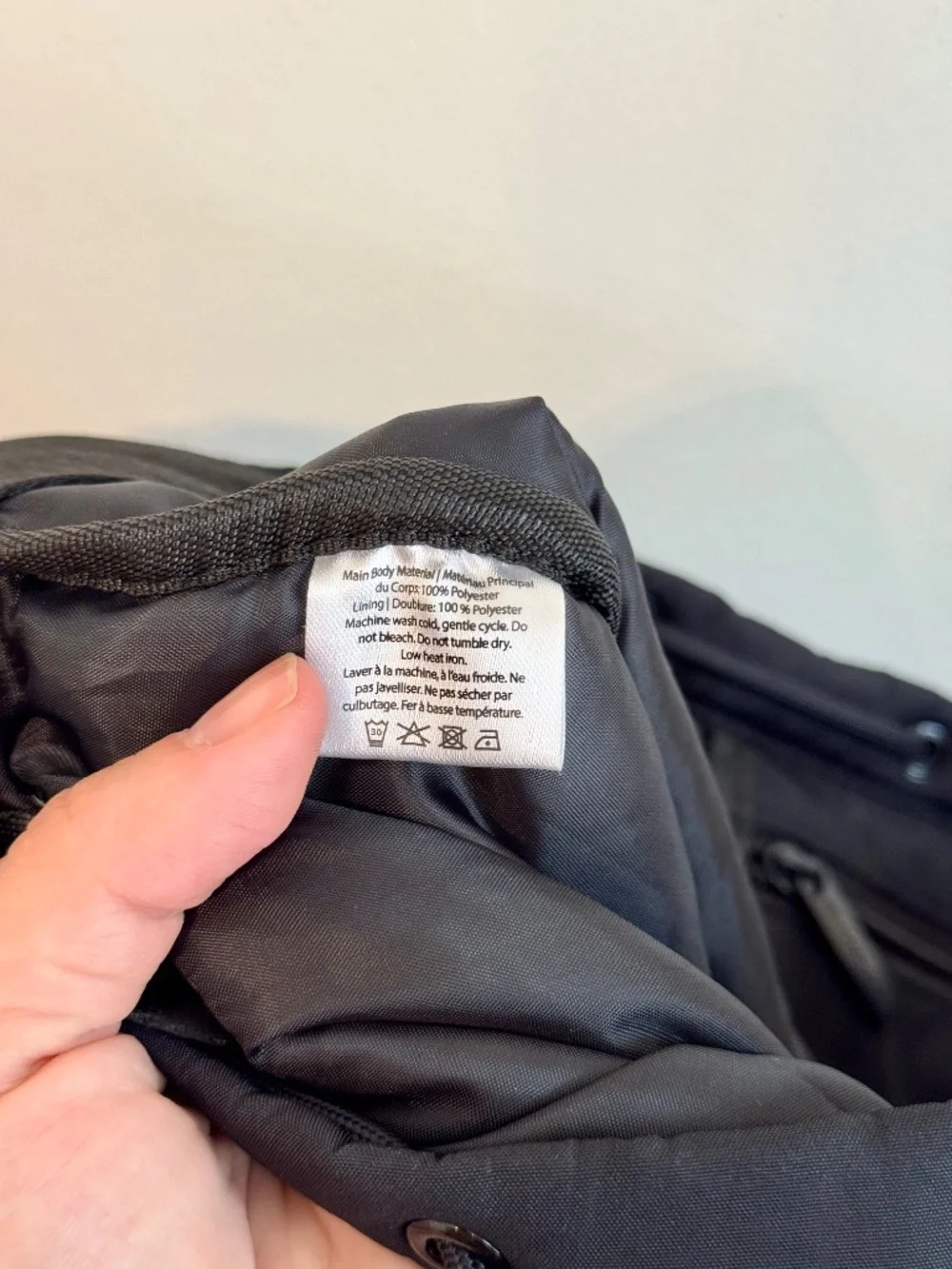 BEYOND YOGA Black Convertible Gym Bag Backpack Drawstring Tote Shoe Compartment